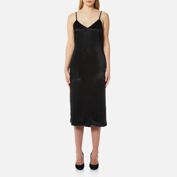 NWT Versus Versace Women's V-Neck Slip Dress - Black - Picture 5 of 8
